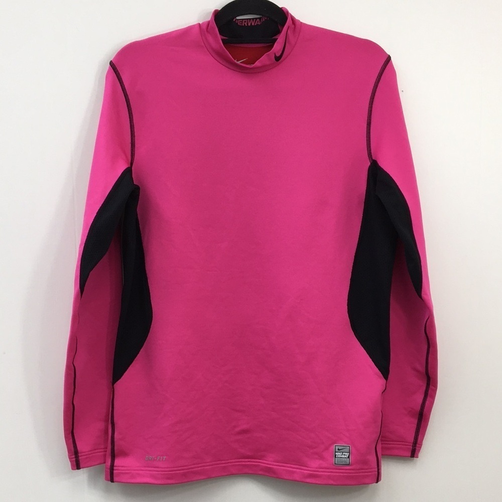 Nike Pro Women's Combat Fitted Drift Hot Pink Base Layer Size L EXCELLENT